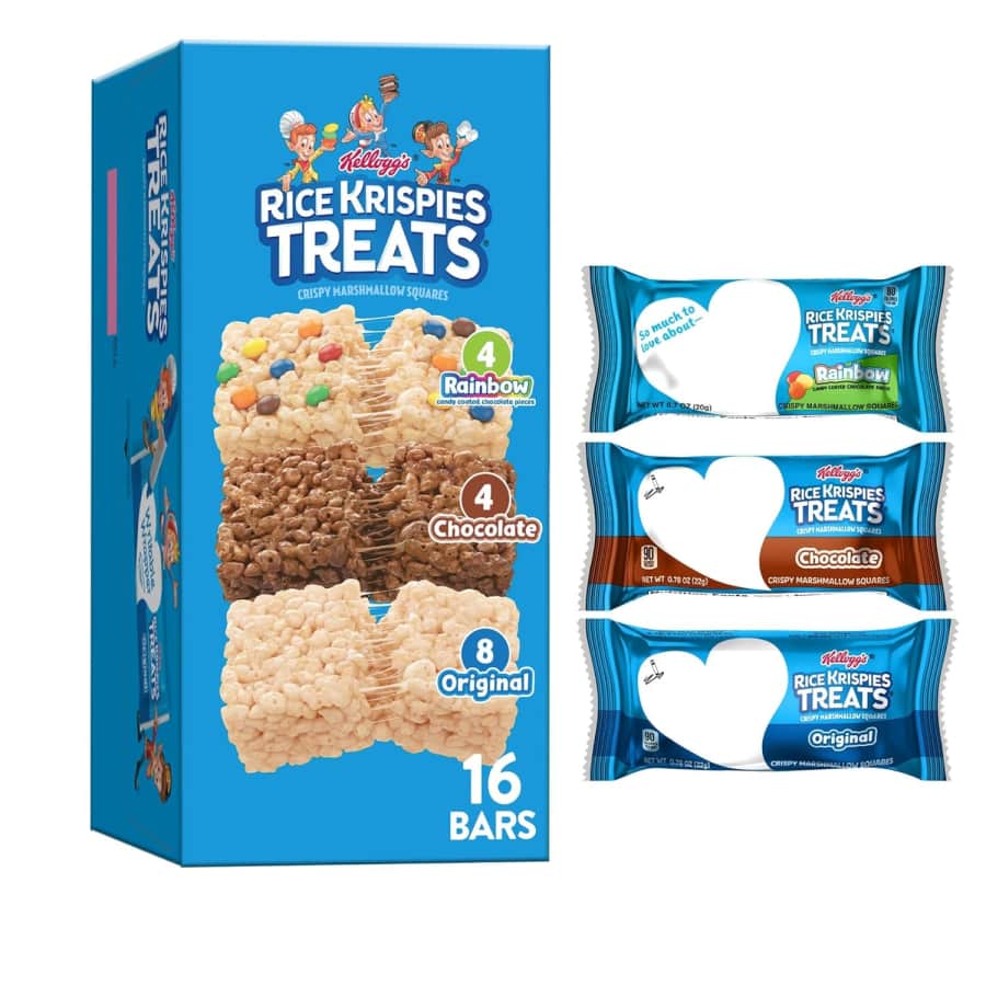 Rice Krispies Treats Crispy Marshmallow Squares 16-Bar Variety Pack: $3.97 via Sub & Save