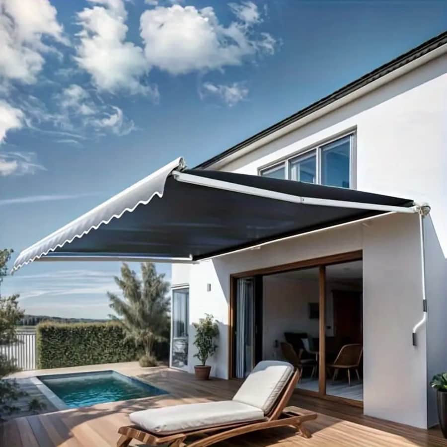Quoyad 10x8-Foot Patio Retractable Awning: $113