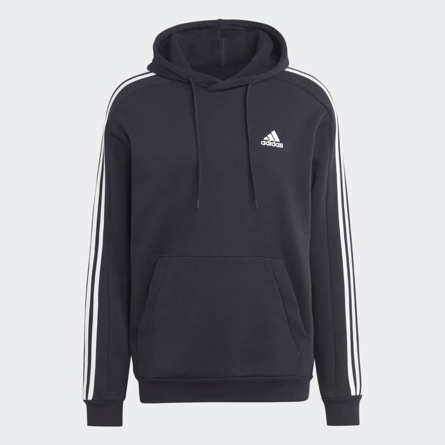 adidas Men's Essentials Fleece 3-Stripes Hoodie: $22