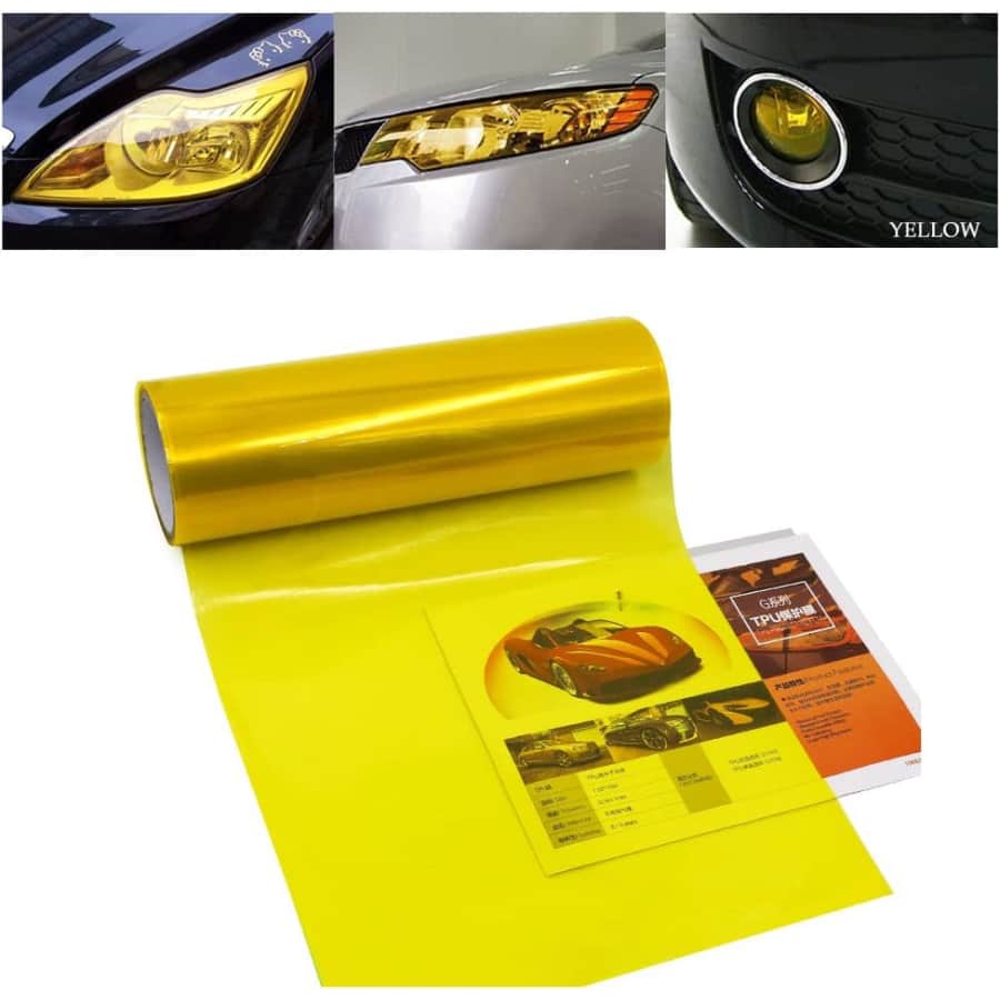48" x 12" Car Light Tint Film: $5.58 w/ Prime