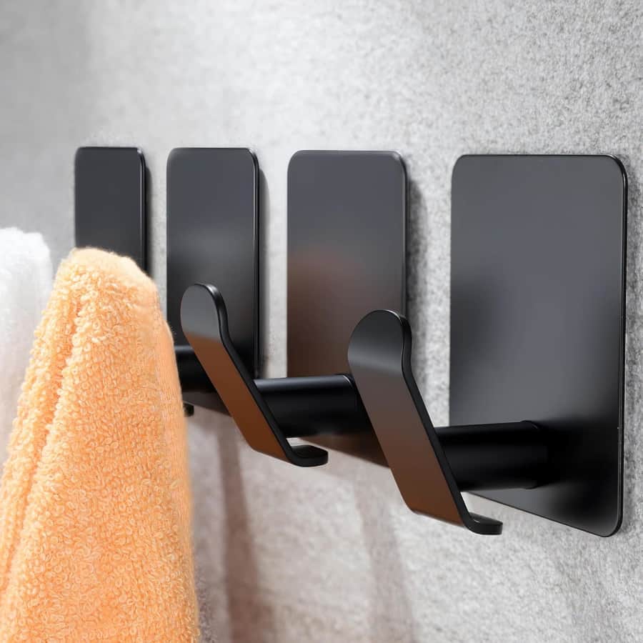 Yigii Adhesive Towel Hooks 4-Pack: $5.99