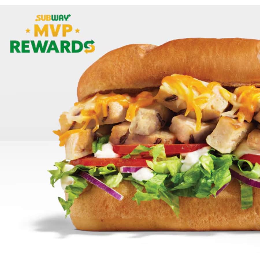 Subway Footlong: 40% off