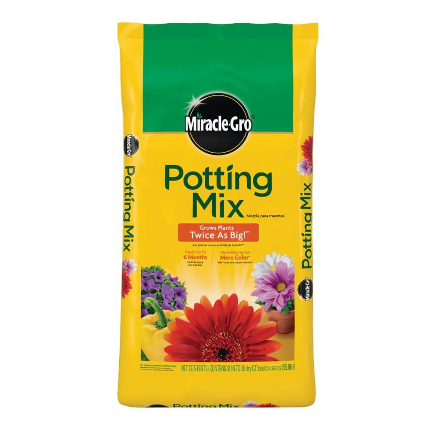 Miracle-Gro 50-Quart All-purpose Potting Soil Mix: $14 Miracle-Gro 50-Quart All-purpose Potting Soil Mix: $14