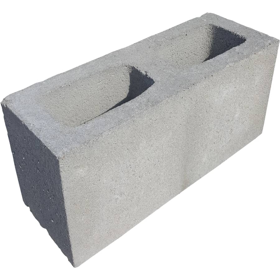 16" Cored Concrete Block: $1.98