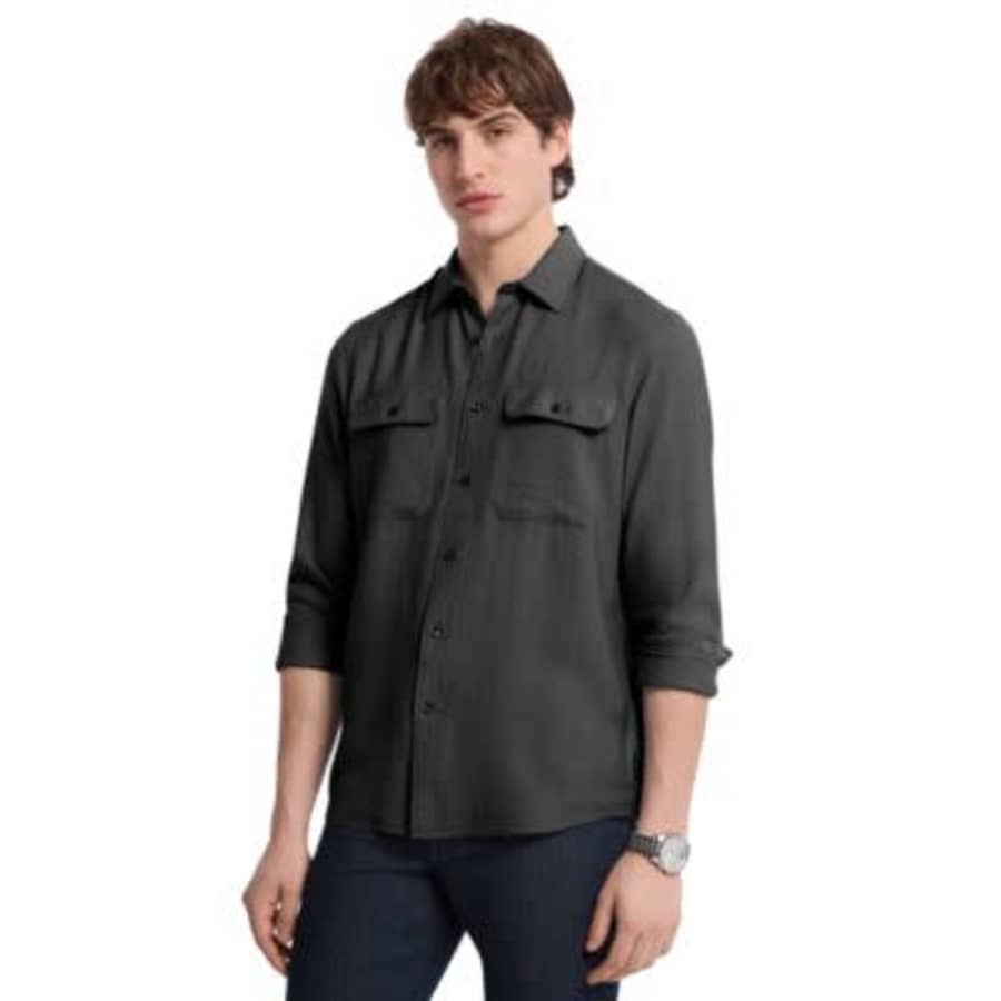 Michael Kors Men's Crepe Long Sleeve Two-Pocket Button-Front Shirt: $41.30 Michael Kors Men's Crepe Long Sleeve Two-Pocket Button-Front Shirt: $41.30