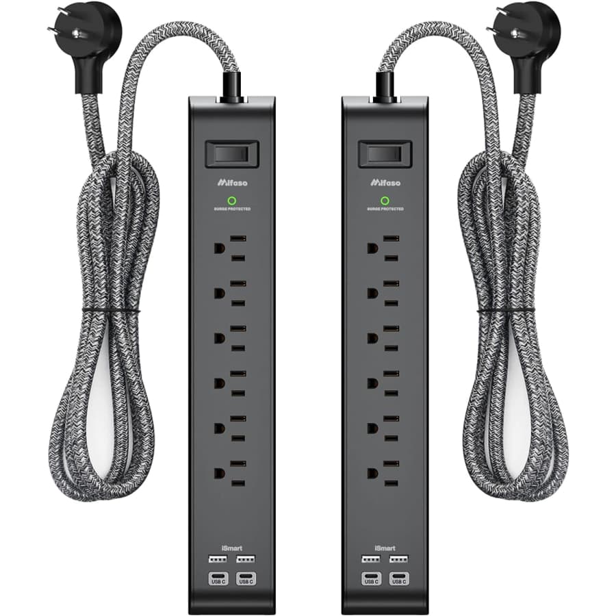 2-Pack Power Strip with Surge Protection and USB: $22 2-Pack Power Strip with Surge Protection and USB: $22