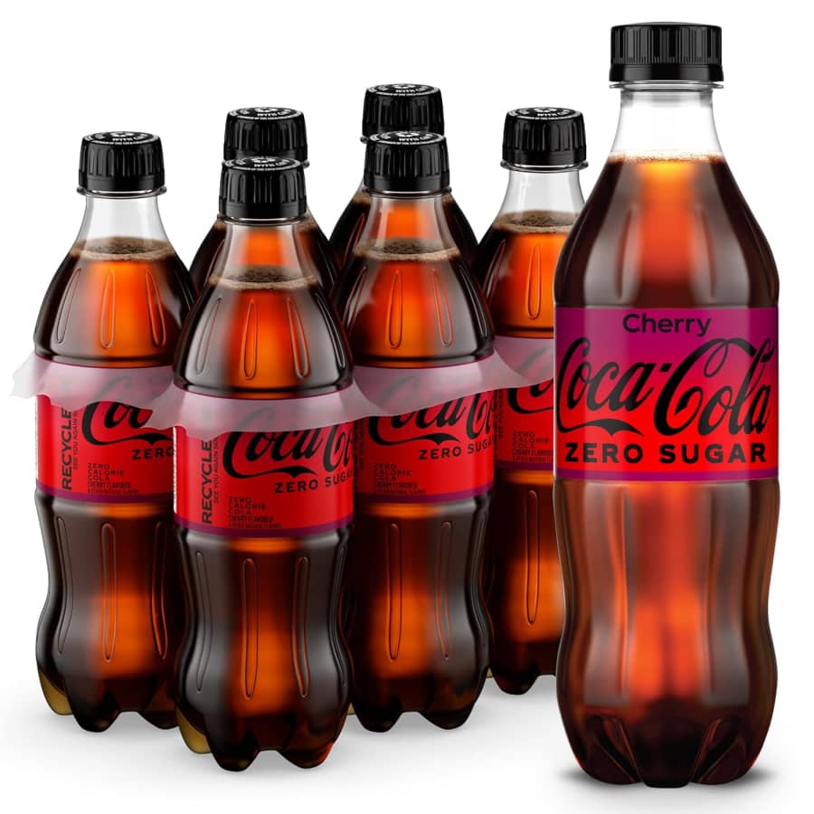 Coca-Cola Zero Sugar Cherry 16.9-oz. Bottle 6-Pack: $3.58 via Sub. & Save