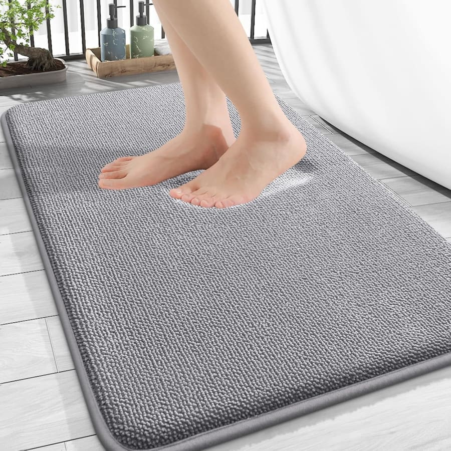 Olanly 20x30 Thick Memory Foam Bath Mat Rug: $7