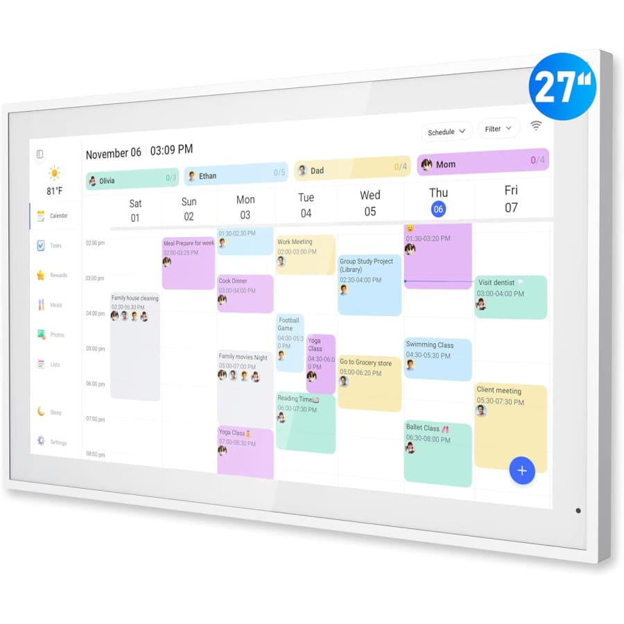 27" Digital Wall Calendar & Chore Chart: $240 w/ Prime 27" Digital Wall Calendar & Chore Chart: $240 w/ Prime