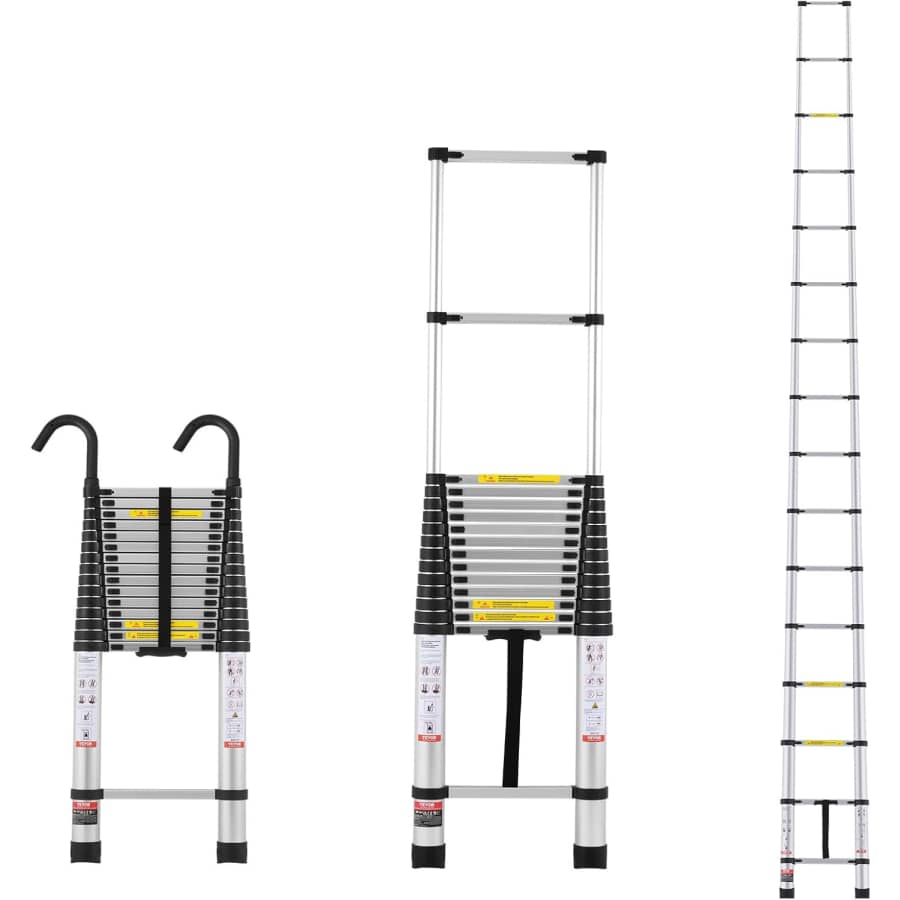Vevor 20.3-Foot Telescoping Aluminum Ladder: $121 Vevor 20.3-Foot Telescoping Aluminum Ladder: $121