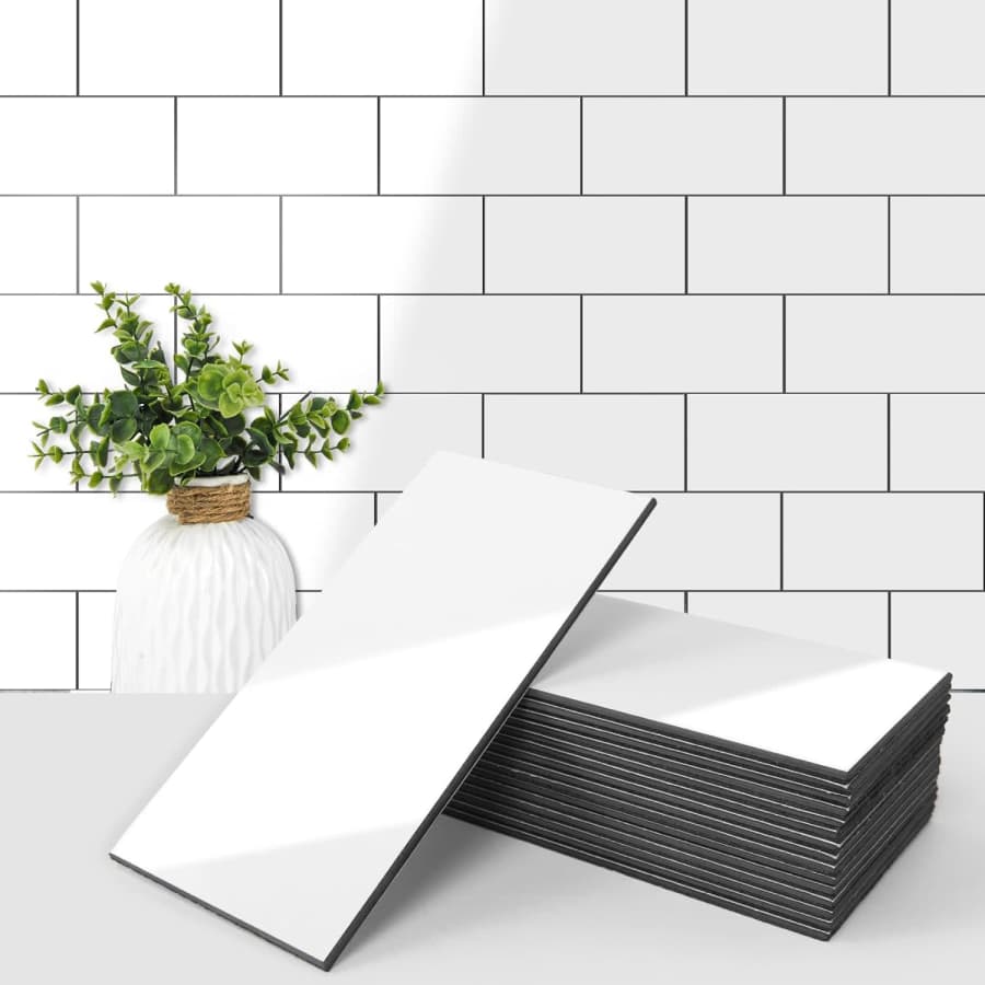 Art3d 102-Piece Peel and Stick Wall Tile: $40