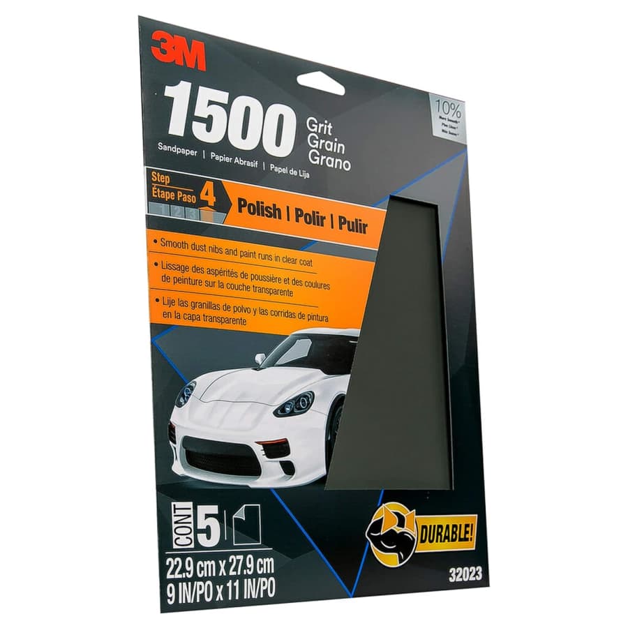 3M 1500 Grit Sandpaper: $4 3M 1500 Grit Sandpaper: $4