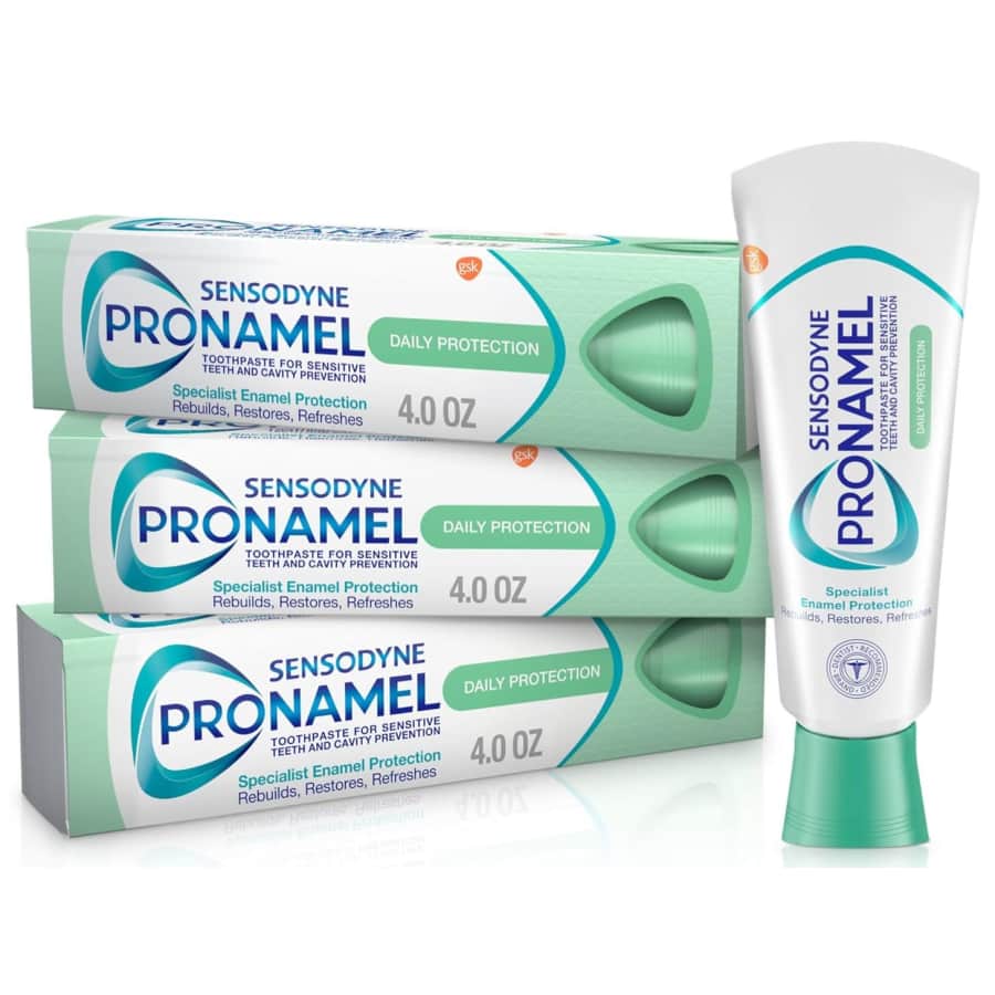Sensodyne Pronamel Daily Protection Enamel Toothpaste 3-Pack: $12 via Sub. & Save Sensodyne Pronamel Daily Protection Enamel Toothpaste 3-Pack: $12 via Sub. & Save
