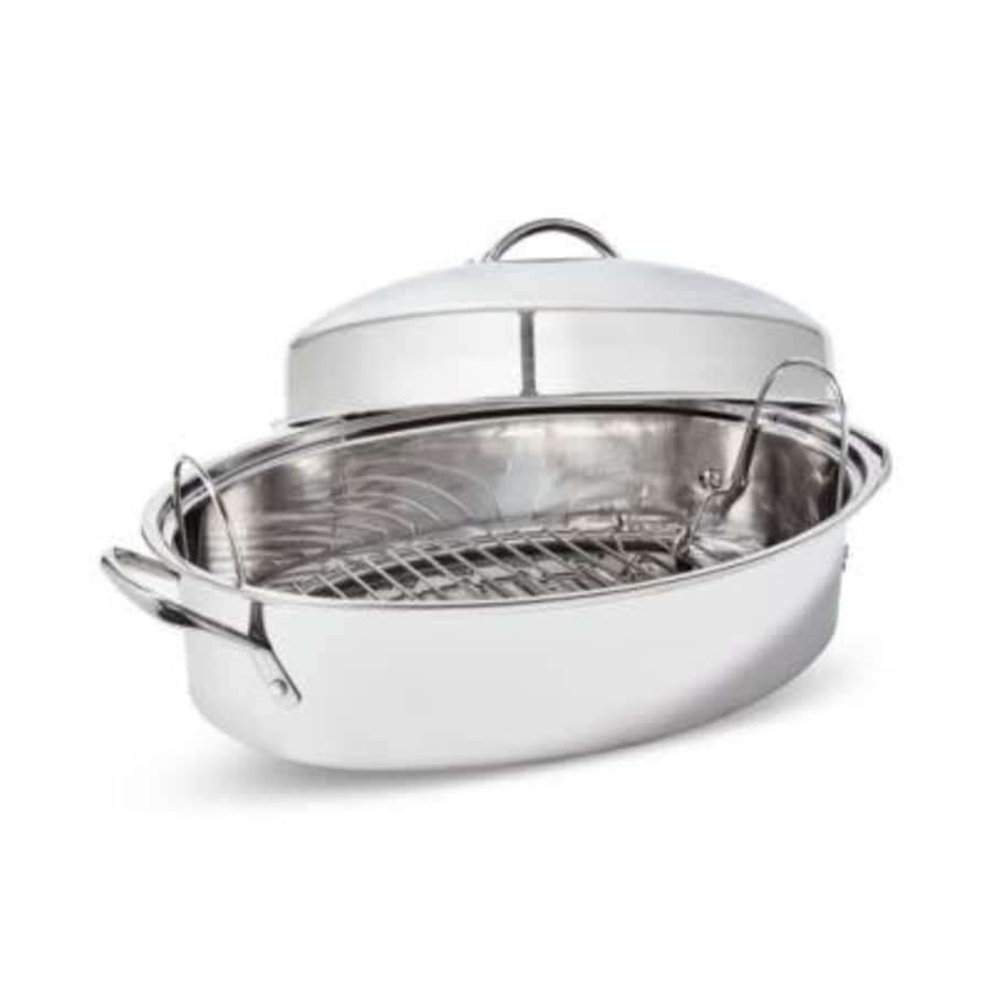 The Cellar 8-Qt. Covered Oval Roasting Pan w/ Rack: $28.99 The Cellar 8-Qt. Covered Oval Roasting Pan w/ Rack: $28.99