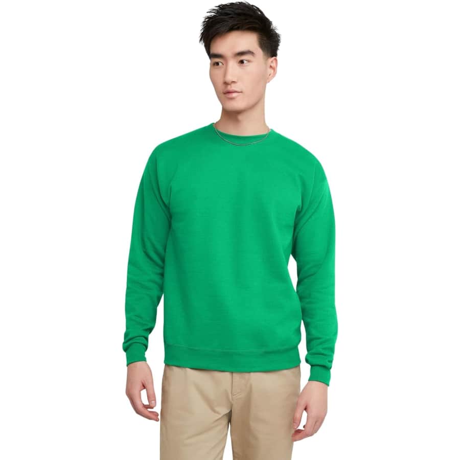 Hanes Men's EcoSmart Fleece Crewneck Sweatshirt: $7 Hanes Men's EcoSmart Fleece Crewneck Sweatshirt: $7