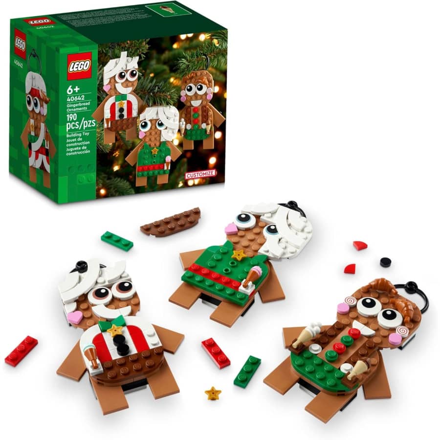 LEGO Gingerbread Ornaments: $9.09