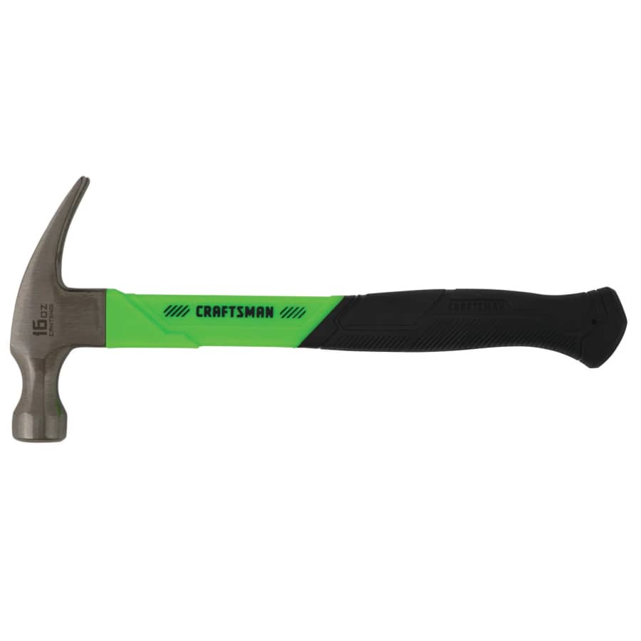 Craftsman 16-oz Smooth Face Steel Head Fiberglass Claw Hammer: $5.98