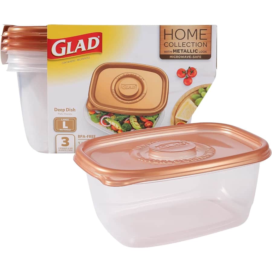 GladWare Large Food Storage Container 3-Pack: $7