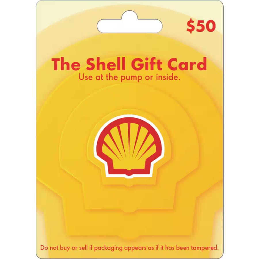 $50 Shell Oil Gift Card: $45