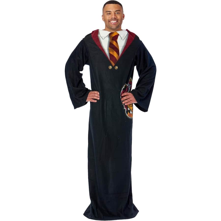 Harry Potter Gryffindor Rules Throw Blanket with Sleeves: $12 Harry Potter Gryffindor Rules Throw Blanket with Sleeves: $12