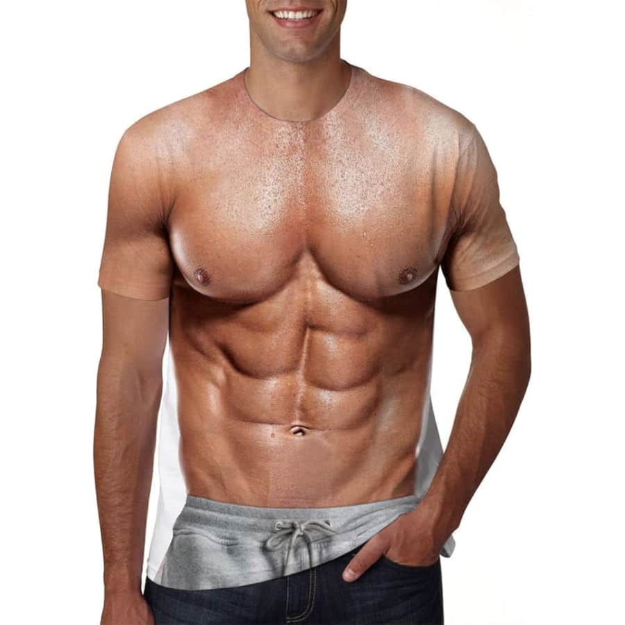 Fake Body 3D Print Graphic T-Shirts: $15