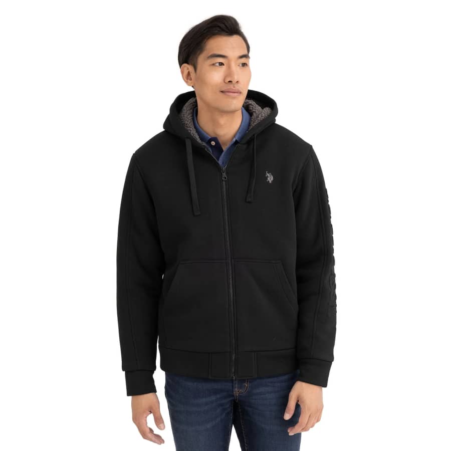 U.S. Polo Assn. Men's Fleece Lined Hoodie: $12 U.S. Polo Assn. Men's Fleece Lined Hoodie: $12