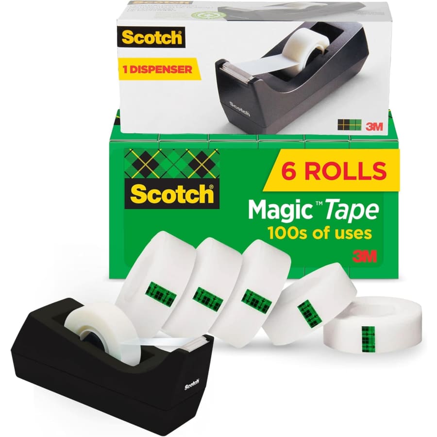 Scotch Magic Tape Set with Dispenser: $9 w/ Prime Scotch Magic Tape Set with Dispenser: $9 w/ Prime