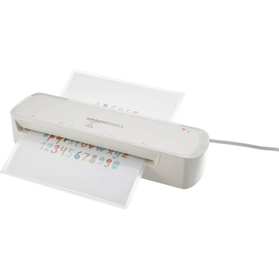 Amazon Basics 9" Thermal Laminator: $25