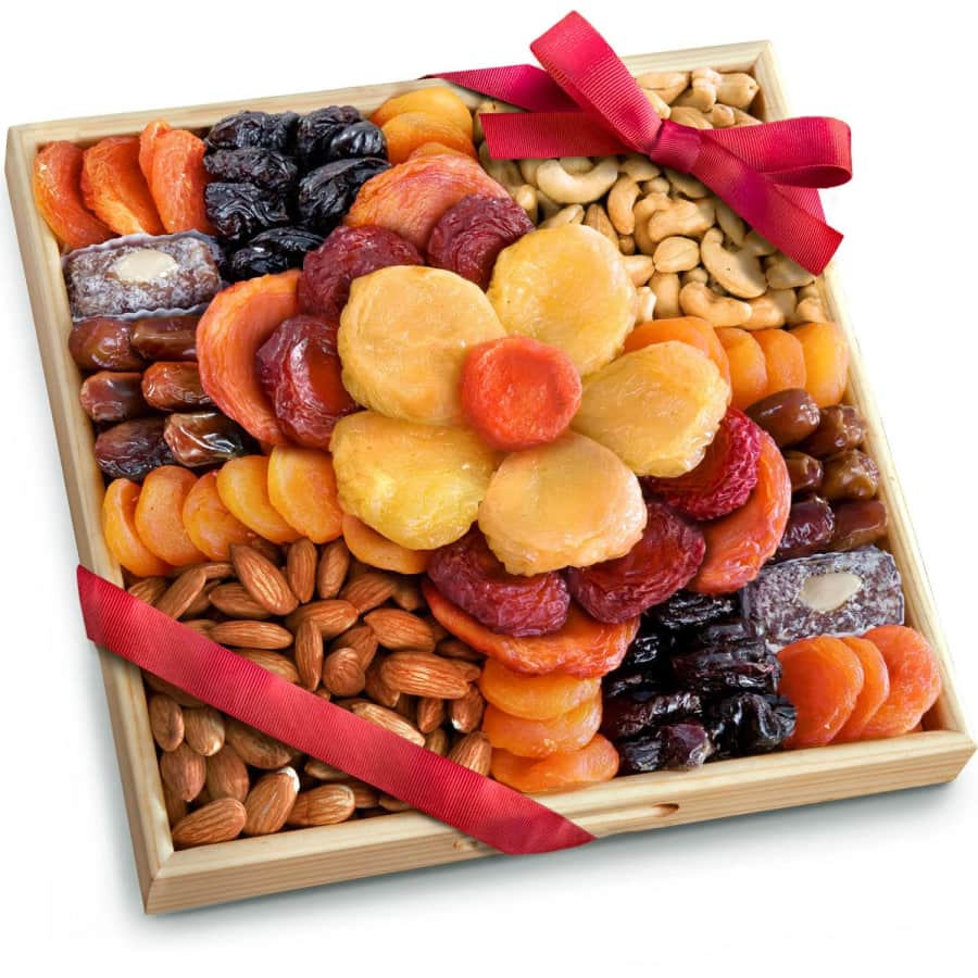 A Gift Inside Flora Dried Fruit and Nut Tray: $25