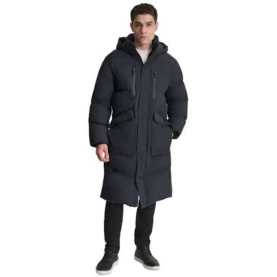 DKNY Men's Quilted Hooded Duffle Parka: $68.25 DKNY Men's Quilted Hooded Duffle Parka: $68.25