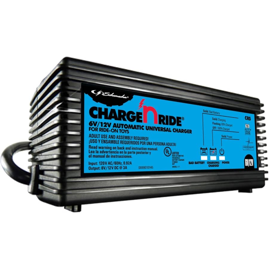 Schumacher CR5 6V/12V Battery Charger for Ride-On Toys: $22 Schumacher CR5 6V/12V Battery Charger for Ride-On Toys: $22