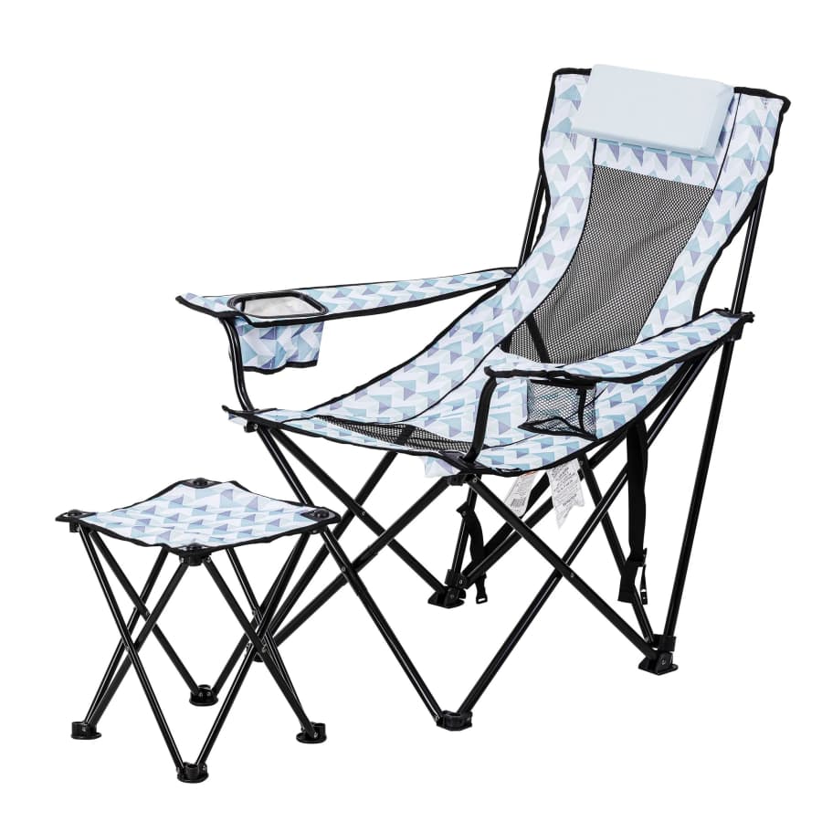 Ozark Trail Lounge Camp Chair & Footrest: $12