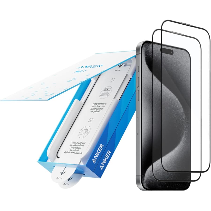 Anker 9H+ Glass Screen Protectors for iPhone 2-Pack: $6.29 Anker 9H+ Glass Screen Protectors for iPhone 2-Pack: $6.29