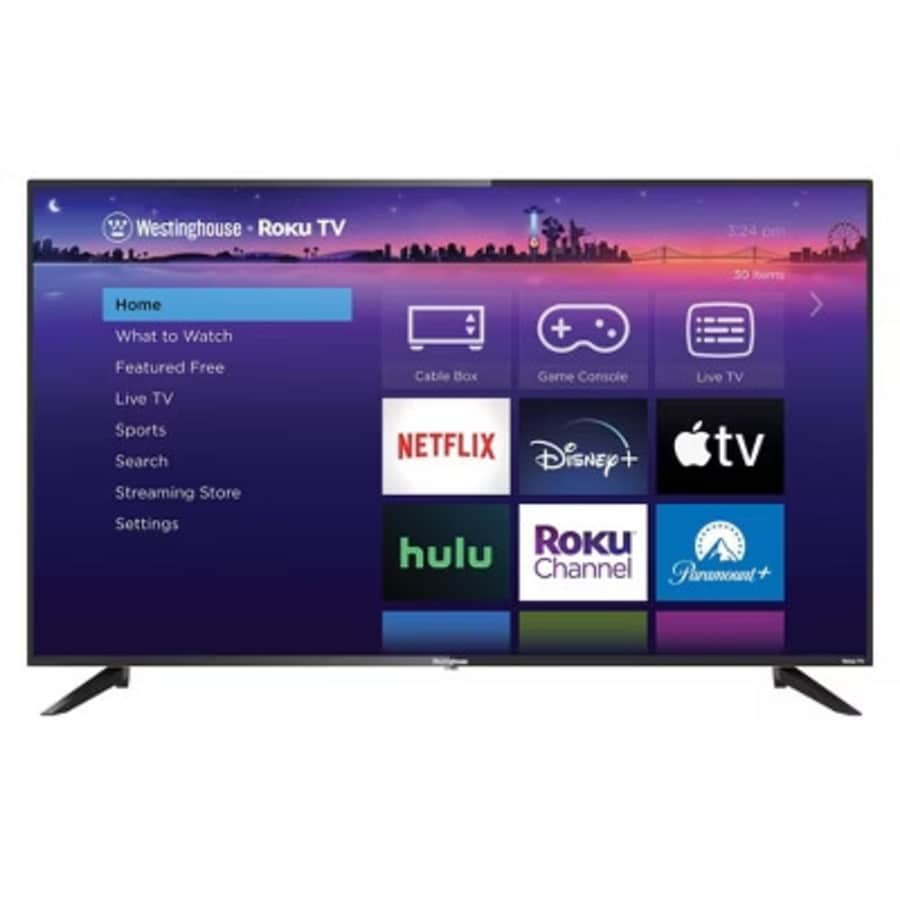 Westinghouse 65" 4K Ultra HD Smart Roku TV: $300