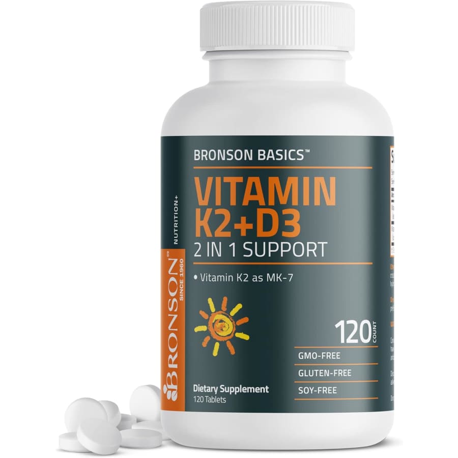 Bronson 120-Count Vitamin K2 D3 Supplement: $8.47 w/ Subscribe & Save Bronson 120-Count Vitamin K2 D3 Supplement: $8.47 w/ Subscribe & Save