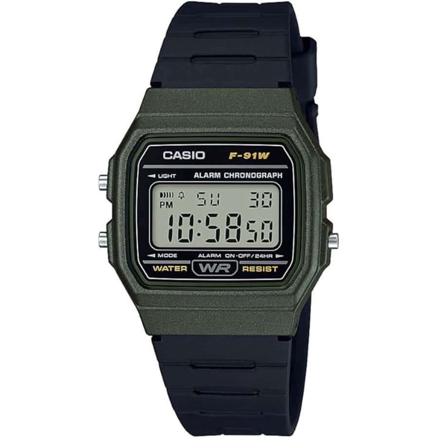 Casio Vintage Quartz Plastic and Resin Casual Watch: $13