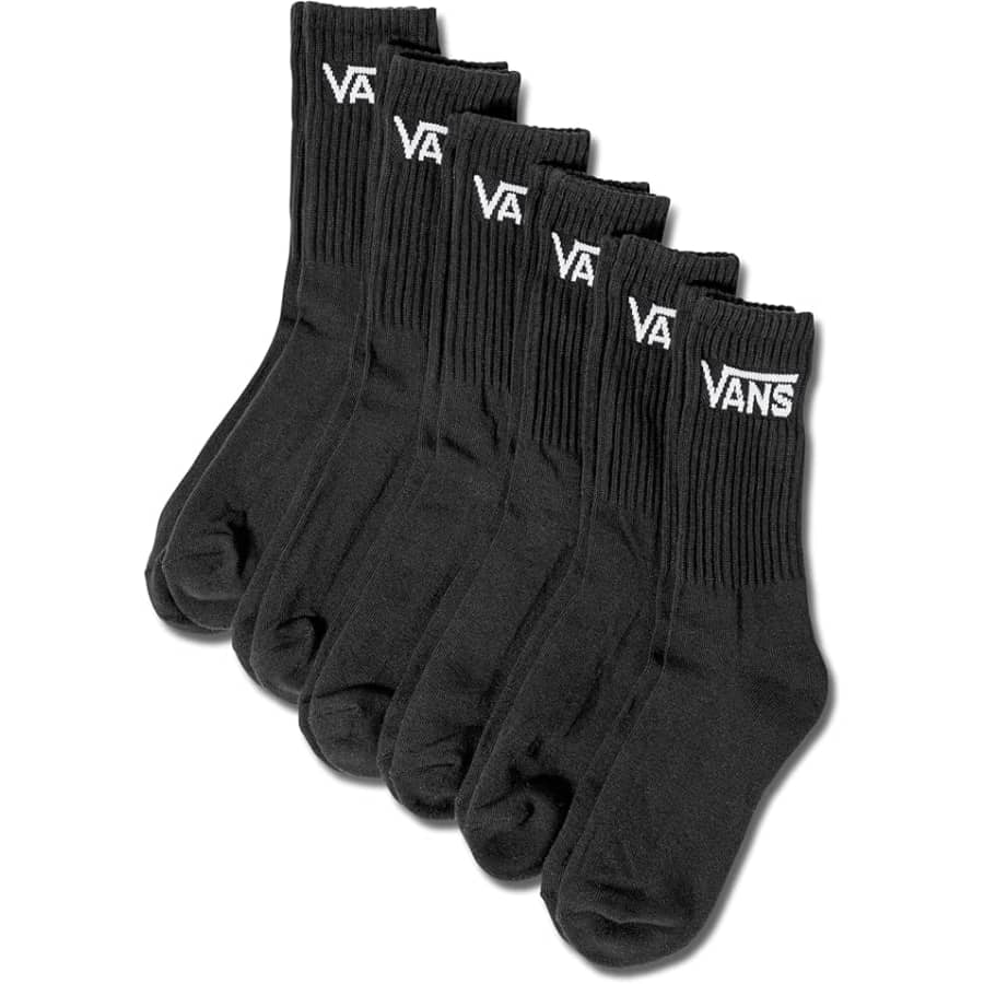 Vans Men's / Women's Classic Crew Socks 6-Pack: $6.99