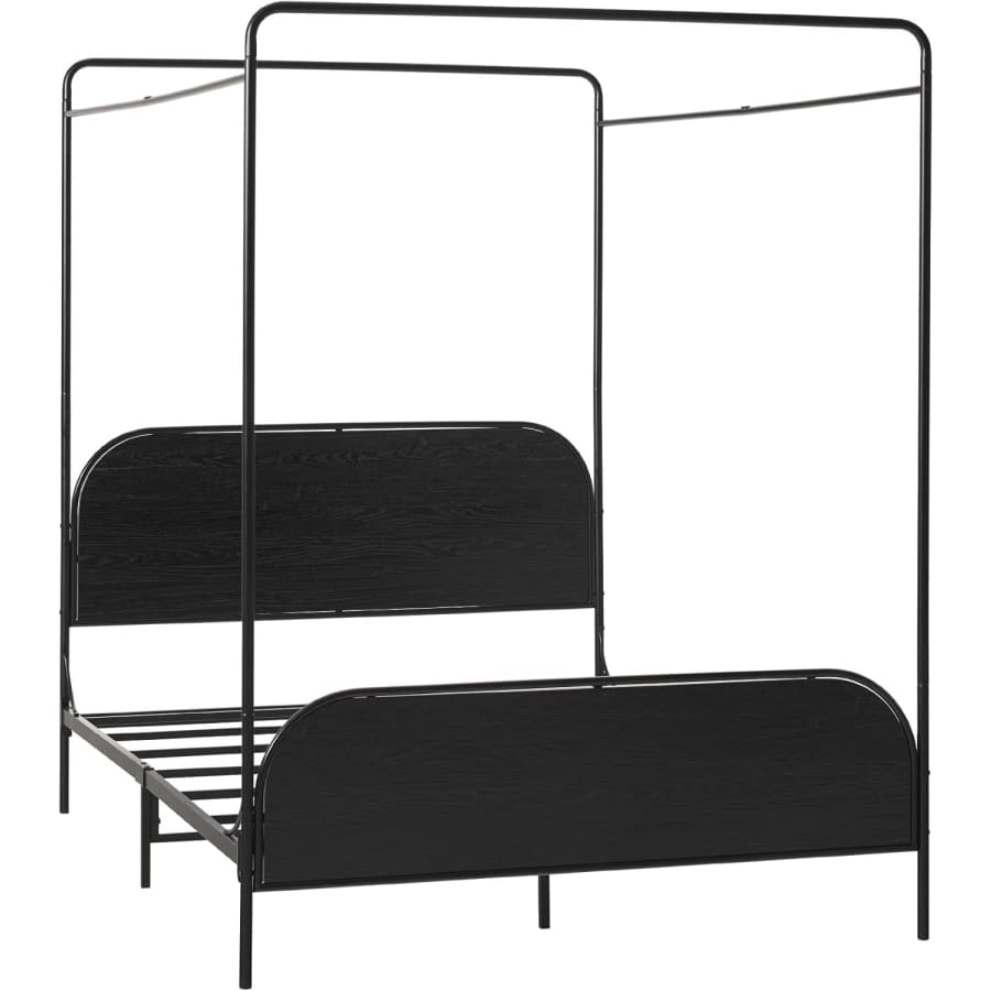 Walker Edison Modern Metal & Wood Canopy Frame Queen Bed: $82.50