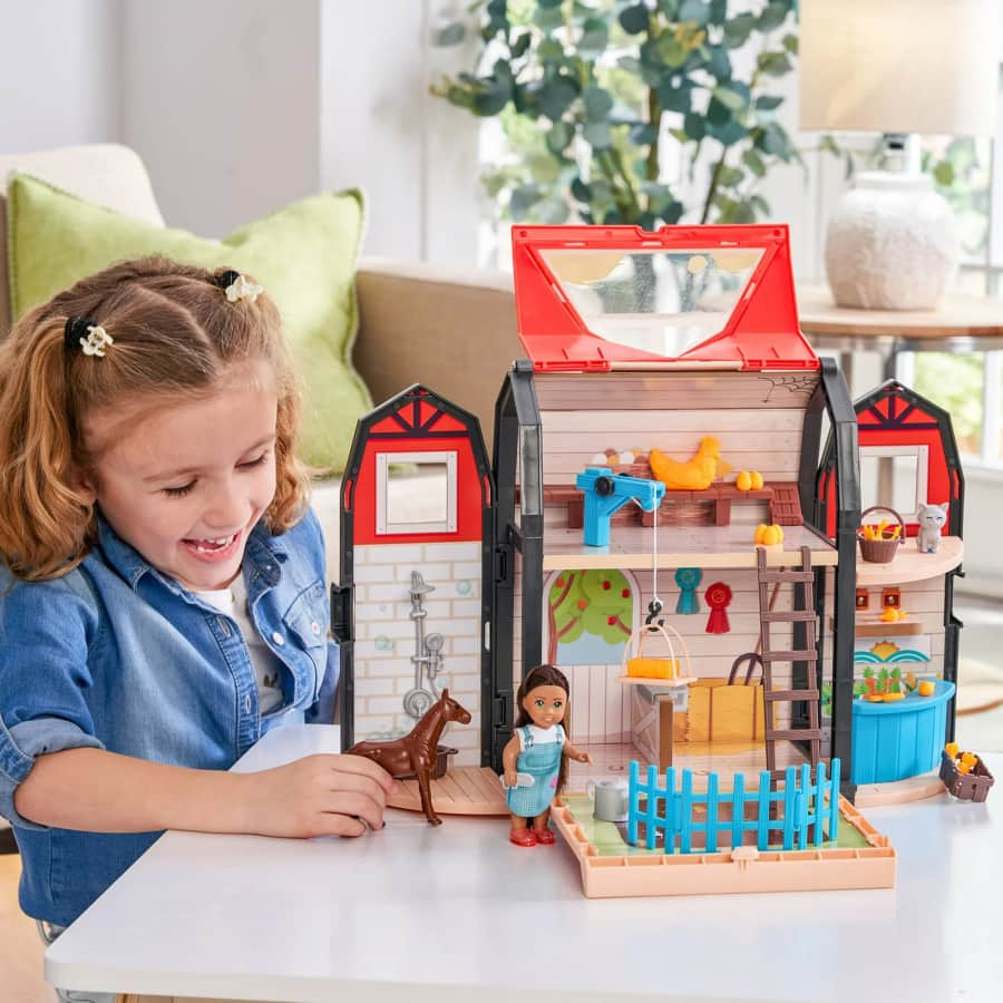 KidKraft Tote-ables Portable Barn Dollhouse: $25 KidKraft Tote-ables Portable Barn Dollhouse: $25