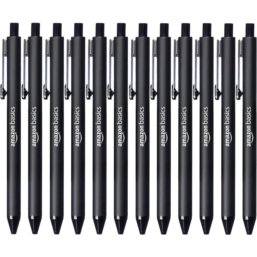Amazon Basics Black Ballpoint Pen 12-Pack: $4.19 via Sub. & Save Amazon Basics Black Ballpoint Pen 12-Pack: $4.19 via Sub. & Save