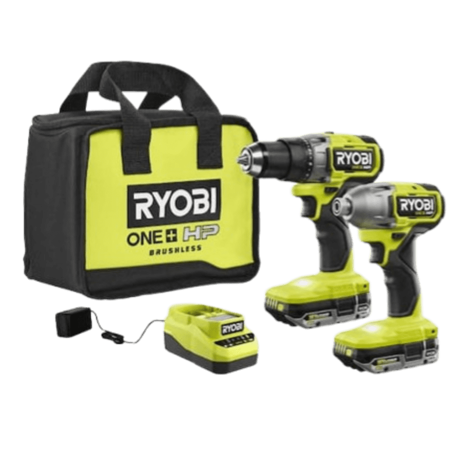 Ryobi One+ 18V Brushless Cordless 1/2" Drill/Driver and Impact Driver Kit: $199 w/ free tool worth up to $79 Ryobi One+ 18V Brushless Cordless 1/2" Drill/Driver and Impact Driver Kit: $199 w/ free tool worth up to $79