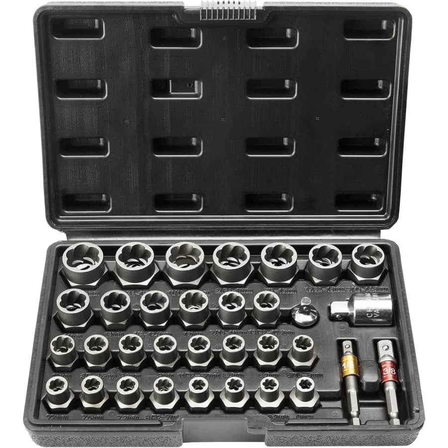 Vevor 32-Piece Bolt Extractor Set: $32
