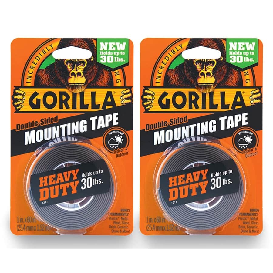 Gorilla Double-Sided Mounting Tape 2-Pack: $11