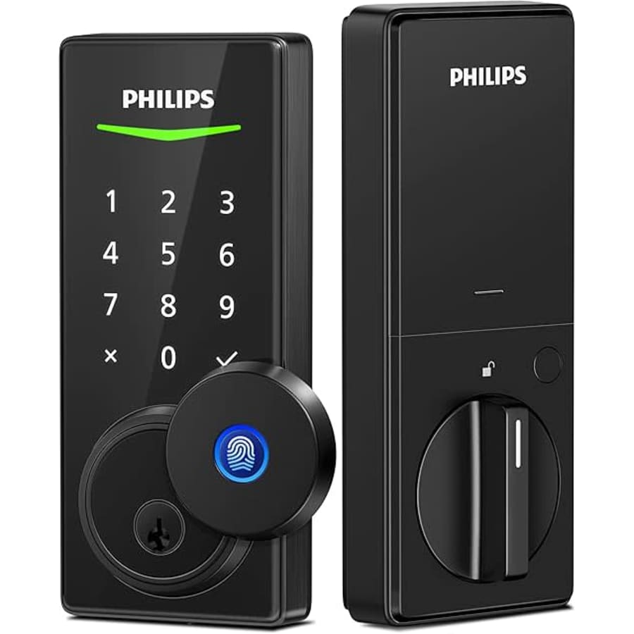 Philips Fingerprint Door Lock: $76 Philips Fingerprint Door Lock: $76