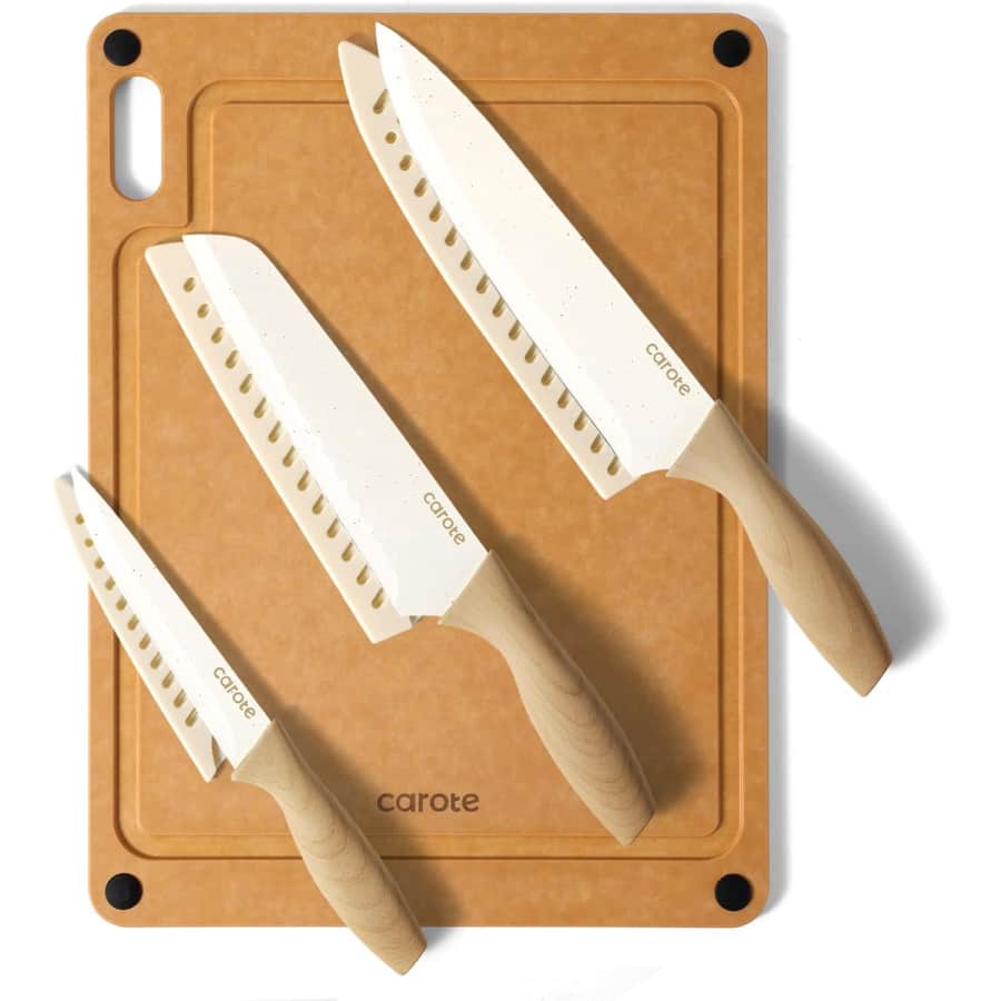 Carote Knife Set w/ Cutting Board: $15.99