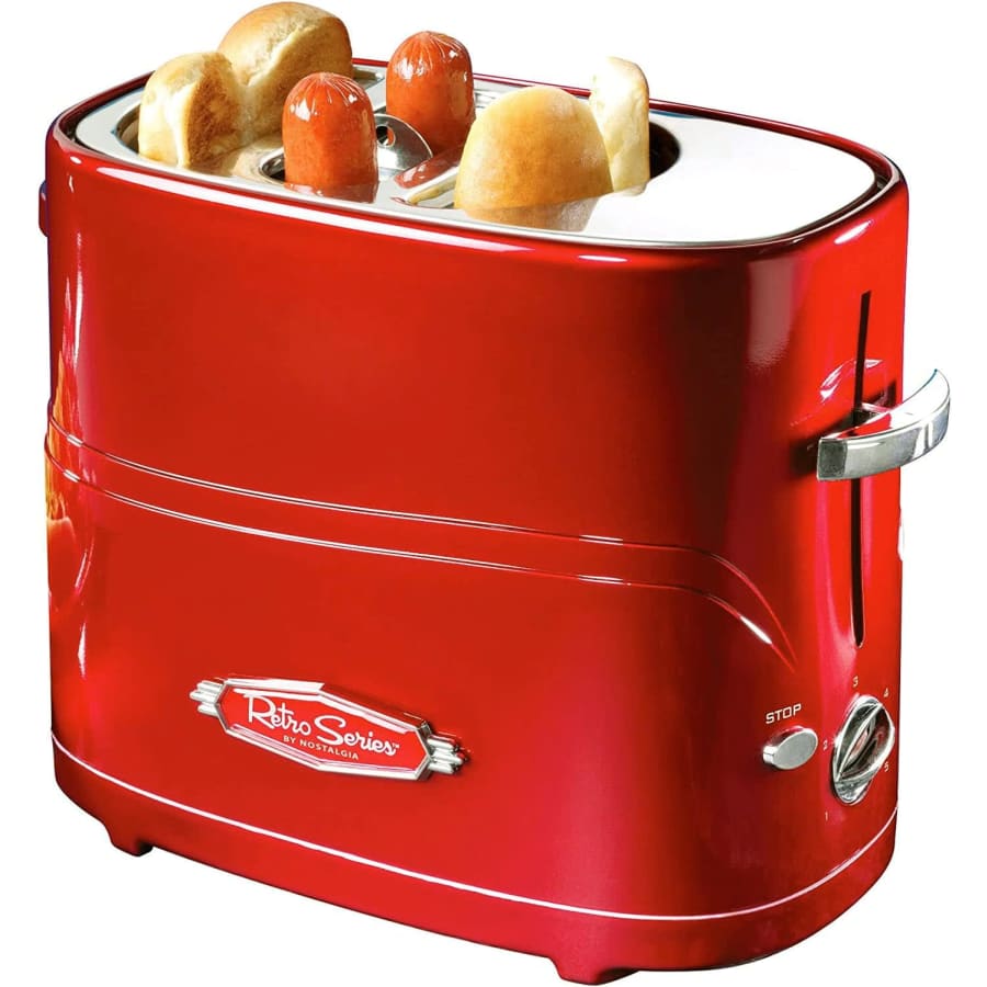 Nostalgia 2 Slot Hot Dog and Bun Toaster w/ Mini Tongs: $20 w/ Prime