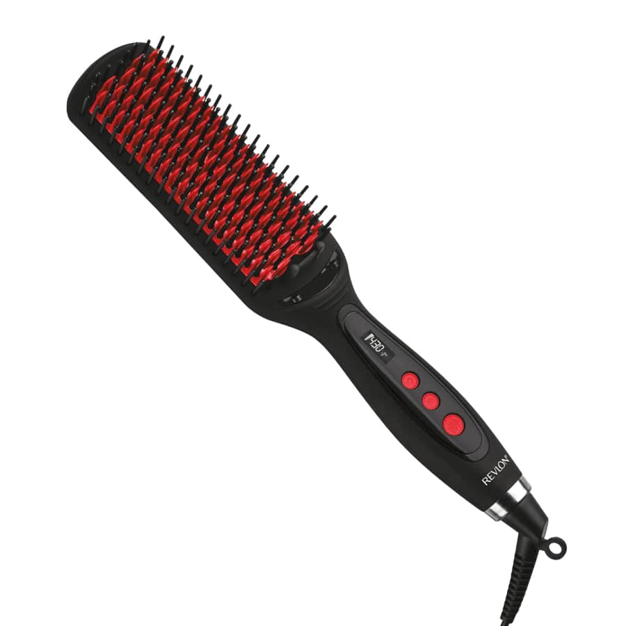 Revlon SmoothStay XL Heated Hair Straightening Brush: $12