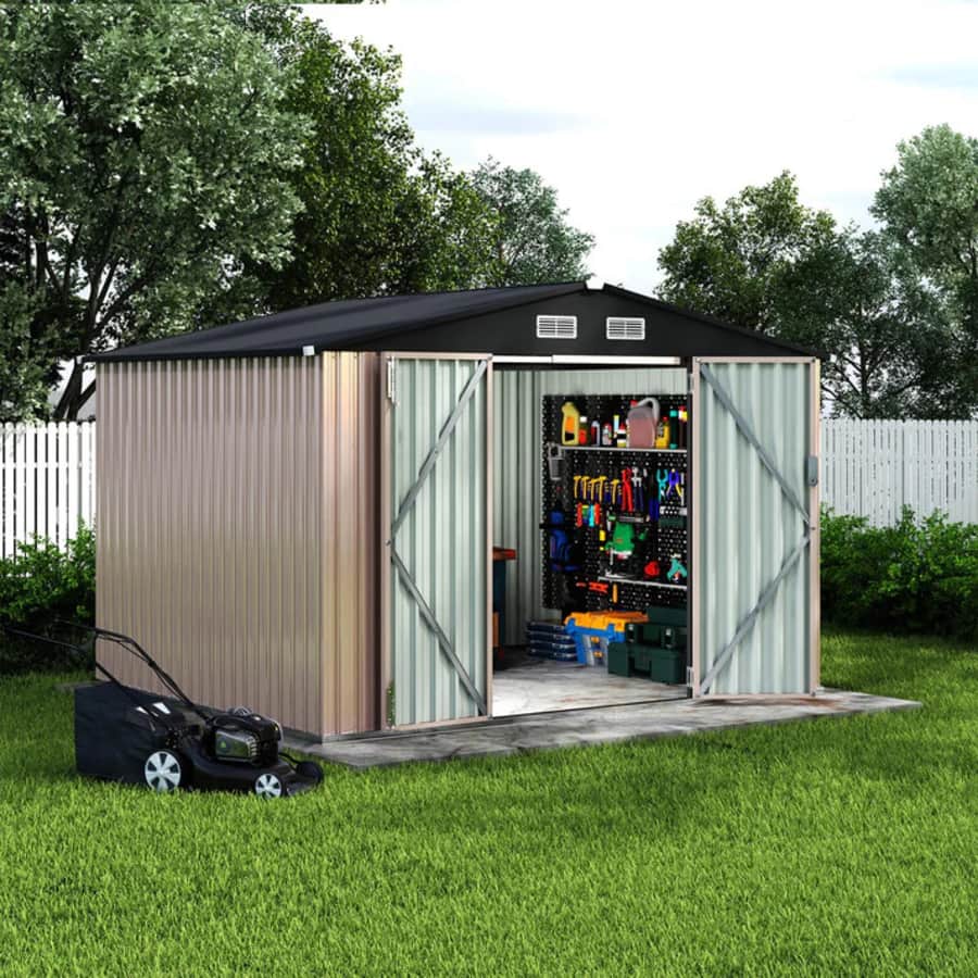 Garvee 6x8-Foot Outdoor Metal Storage Shed: $230