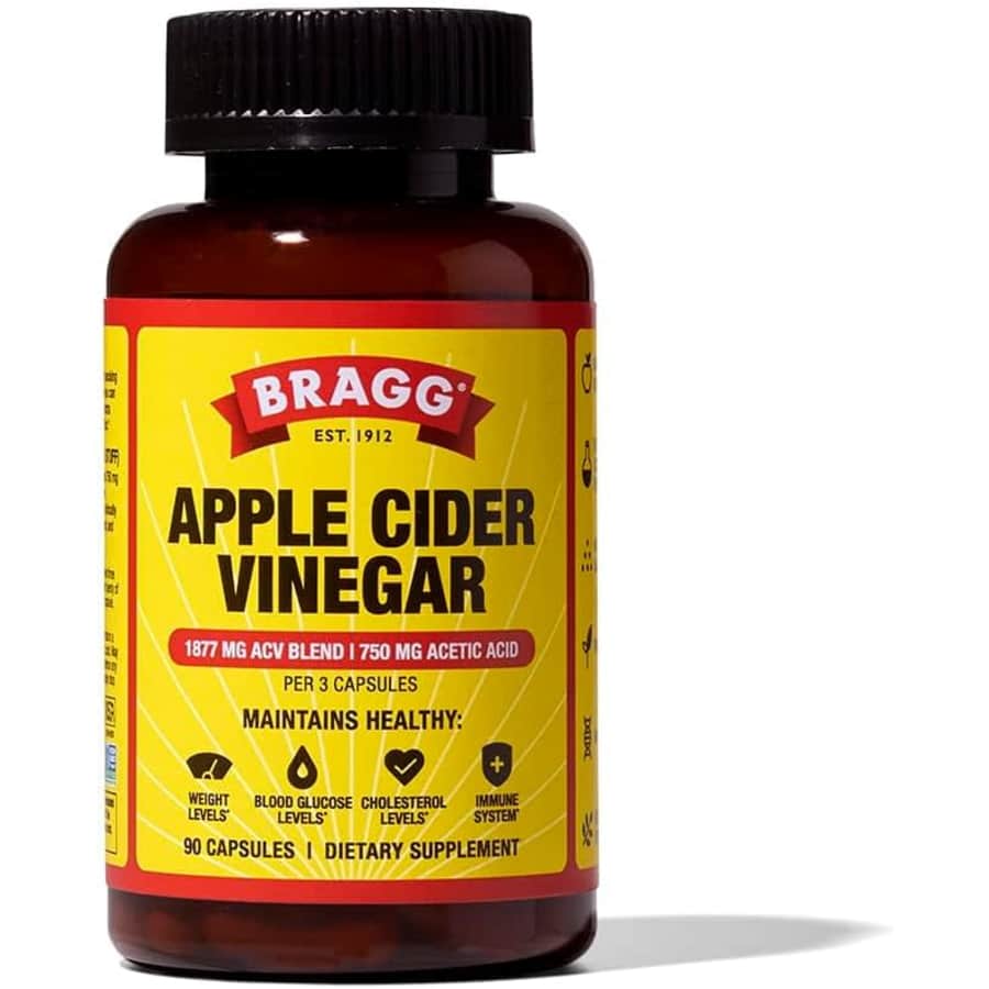 Bragg Apple Cider Vinegar Capsules with Vitamin D and Zinc 90-Capsule Body: $12 Bragg Apple Cider Vinegar Capsules with Vitamin D and Zinc 90-Capsule Body: $12