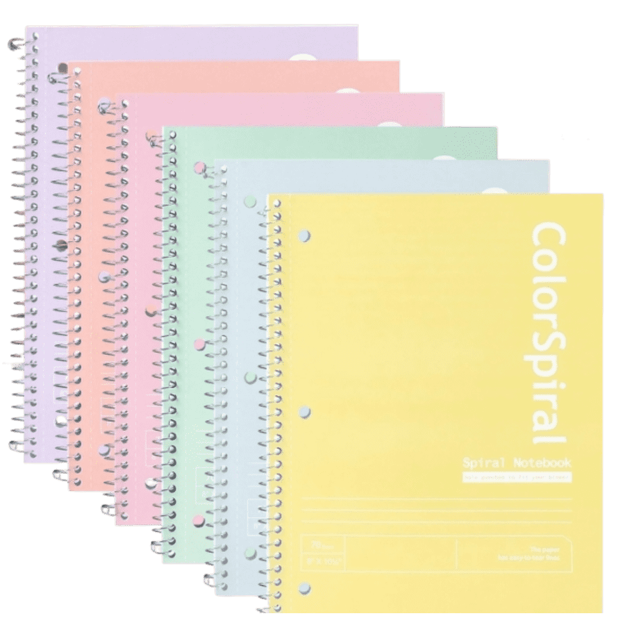 Deli Morandi 8"x 10.5" 140-Page Spiral Notebook 6-Pack: $6.99 Deli Morandi 8"x 10.5" 140-Page Spiral Notebook 6-Pack: $6.99